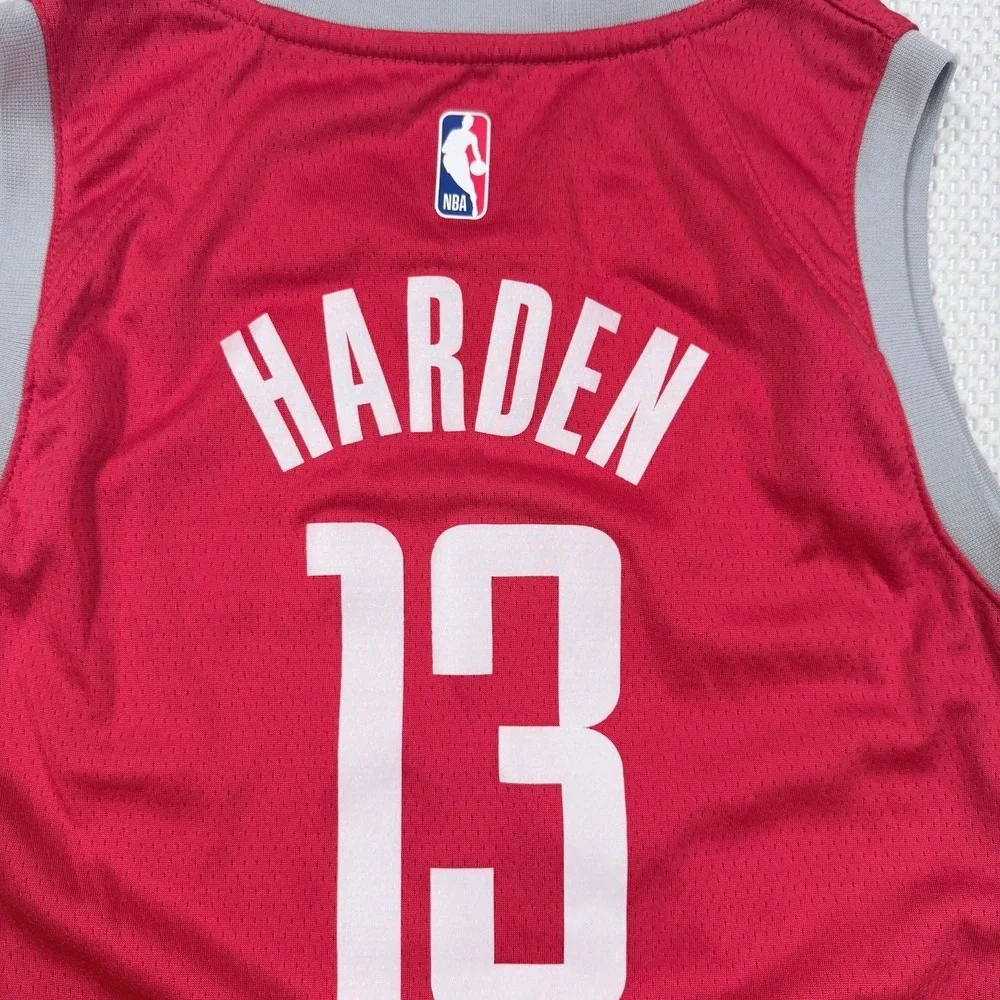 Nike Houston Rockets James Harden #13 Swingman Jersey Youth Large Red NBA